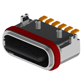 XB-ATCF-06-012 TYPE C 6 Pプレート上防水メスL=6.65 mm(U型亜鉛合金ハウジング)